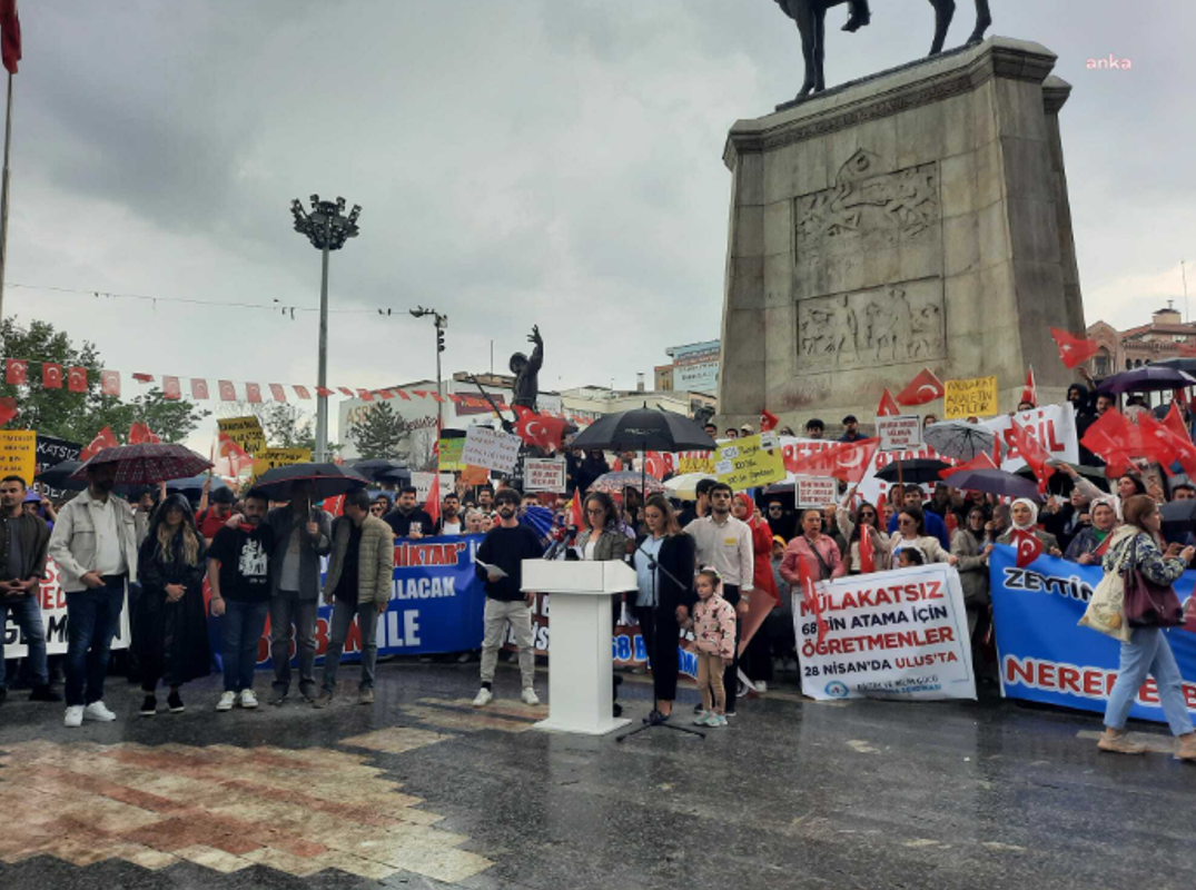 Atanmayı bekleyen öğretmenler, Ankara’nın Ulus