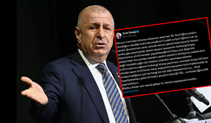Ispartalı Lise Öğrencisi Ümit Özdağ’a Mesaj Yazdı Bakın Ne Yazmış? Ispartalı bir lise öğrencisi
