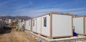 Tokat Sulusaray’da Depremzedelere AFAD’tan Konteyner Yardımı