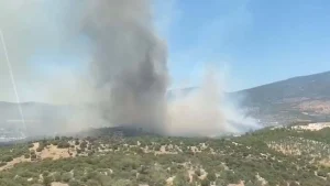 Manisa Soma’da Yangın: Ekipler Müdahale Etti