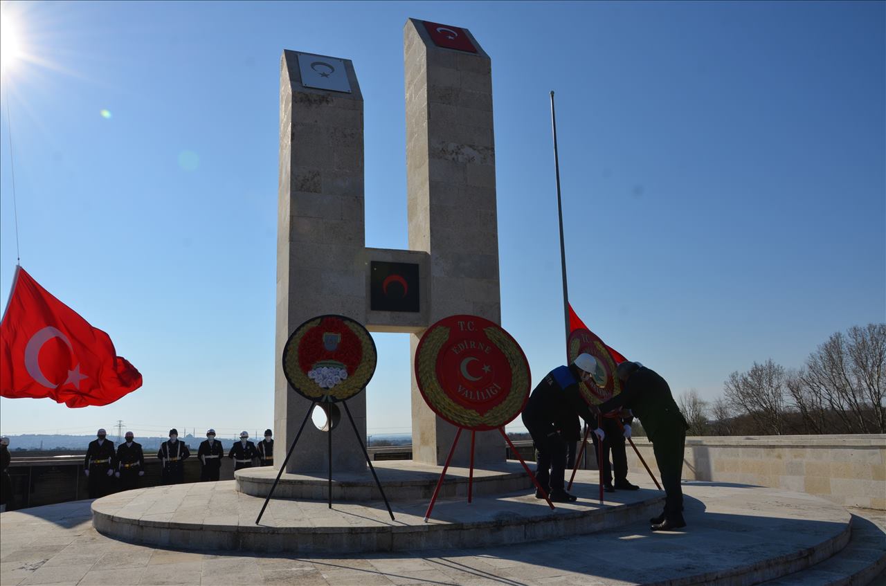 Edirne’de 52 Bin Şehit İçin Anma Töreni Düzenlendi