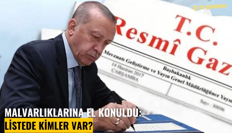Cumhurbaşkanı Recep Tayyip Erdoğan’ın imzasıyla