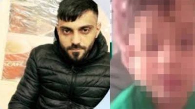 İzmir'de, çocuklarının boğazına bıçak dayadığı