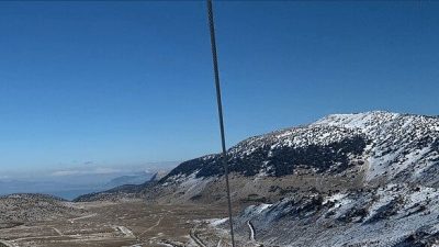 Isparta'nın Yenişarbademli ilçesinde kış mevsimi