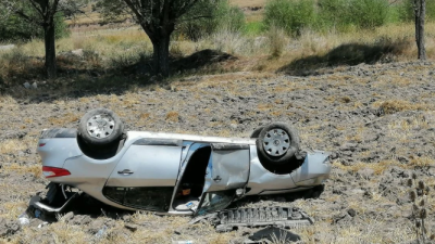 Afyonkarahisar’ın Halımoru köyü yakınlarında meydana