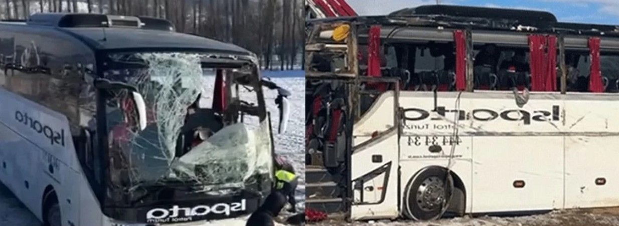 Afyonkarahisar’da Yolcu Otobüsü Şarampole Devrildi: 1 Ölü, 25 Yaralı