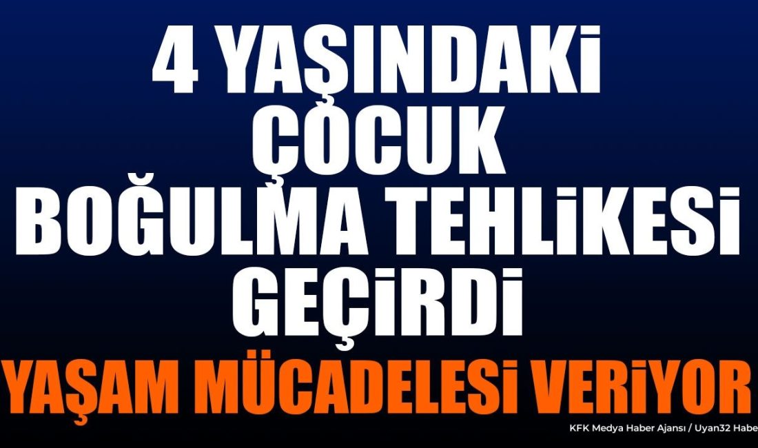 Boğulma Tehlikesi: 4 Yaşındaki Çocuk ANTALYA (KFK Ajans) –